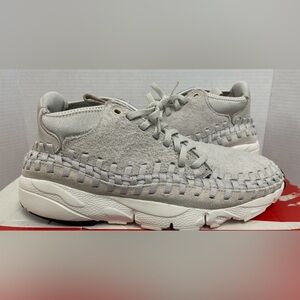NIKE AIR FOOTSCAPE WOVEN CHUKKA QS LIGHT BONE OFF WHITE SIZE 10.5